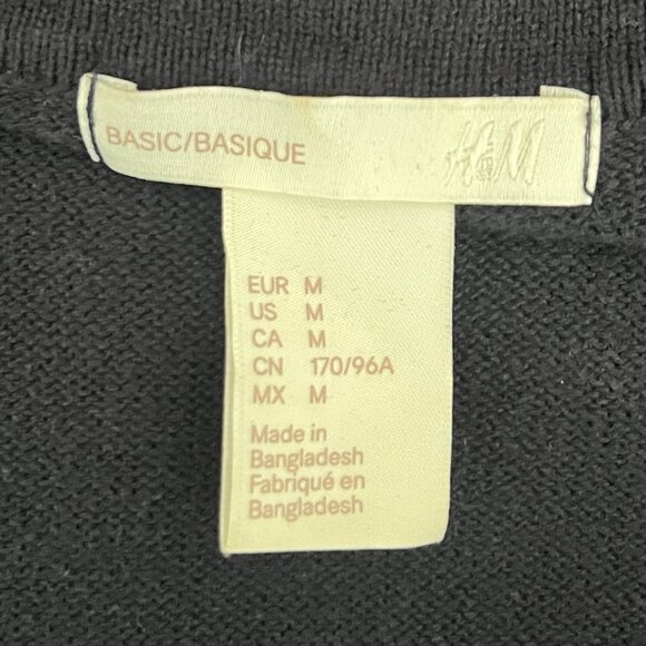 2 H&M Fine Knit Crewneck Cardigans Navy Blue & Medium Blue SIze M - Picture 15 of 16